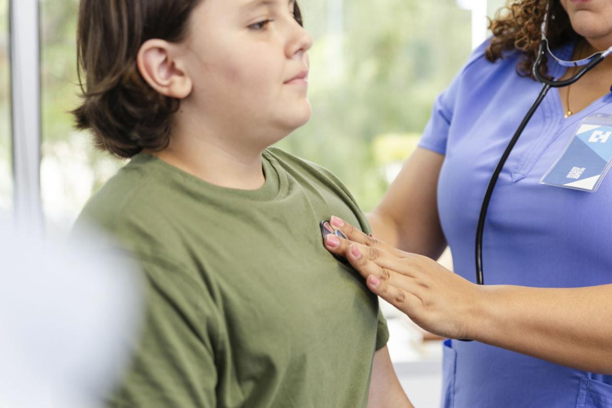 Child at a doctor's appointment