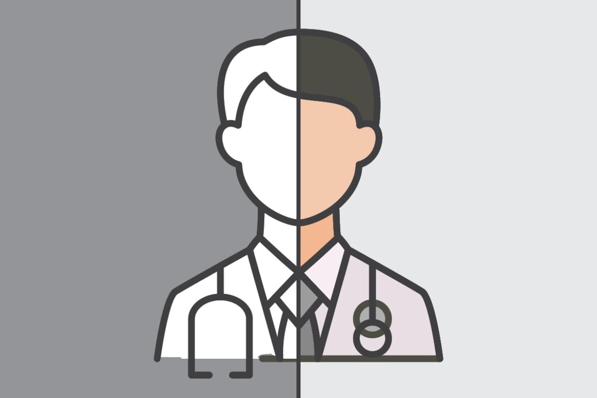 Faceless physician