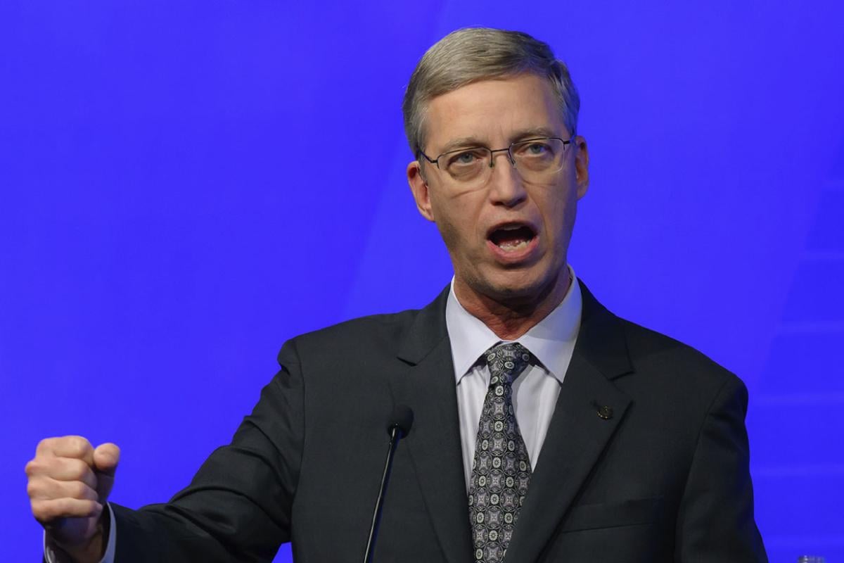 Bruce A. Scott, MD, at the 2024 AMA Interim Meeting of the HOD