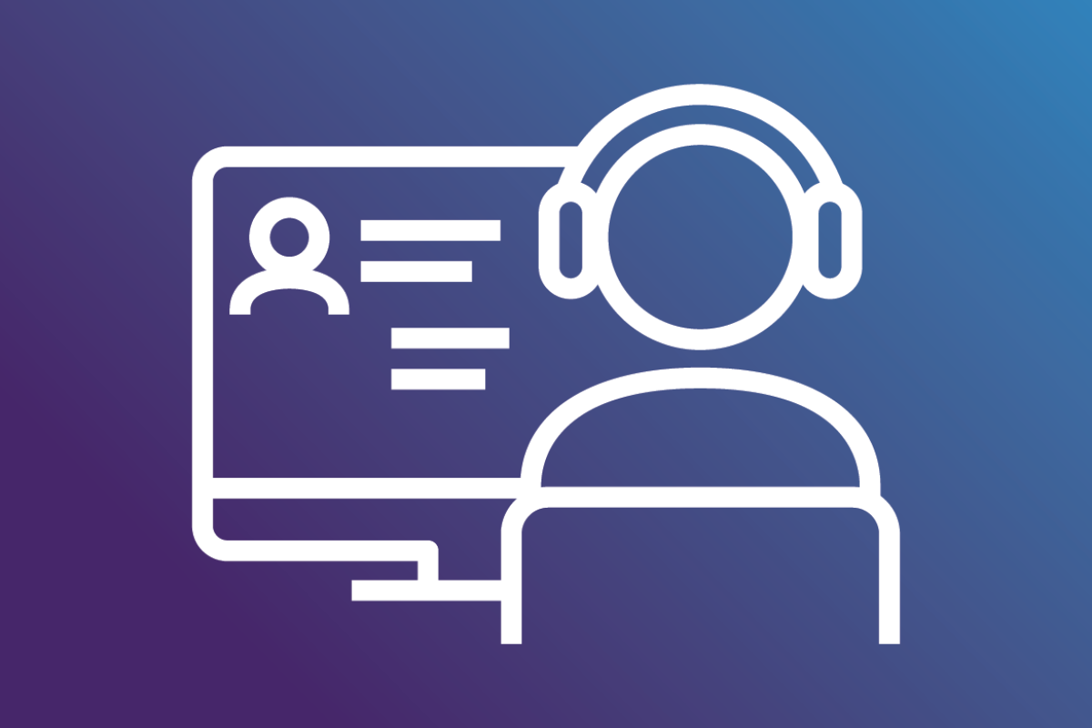 Figure in a virtual meeting